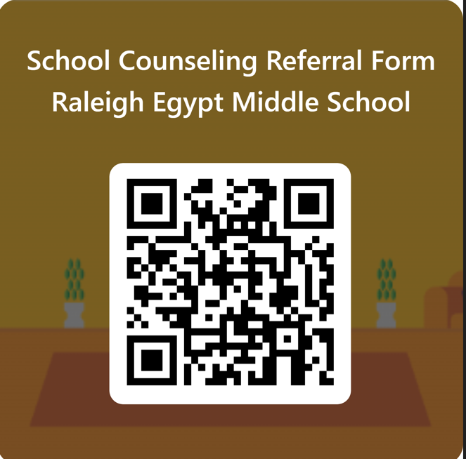 Counselor referral form and QR code for referrals